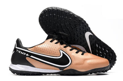 Men's Nike React Tiempo Legend 9 Pro TF Football Shoes - Gold/White/Black