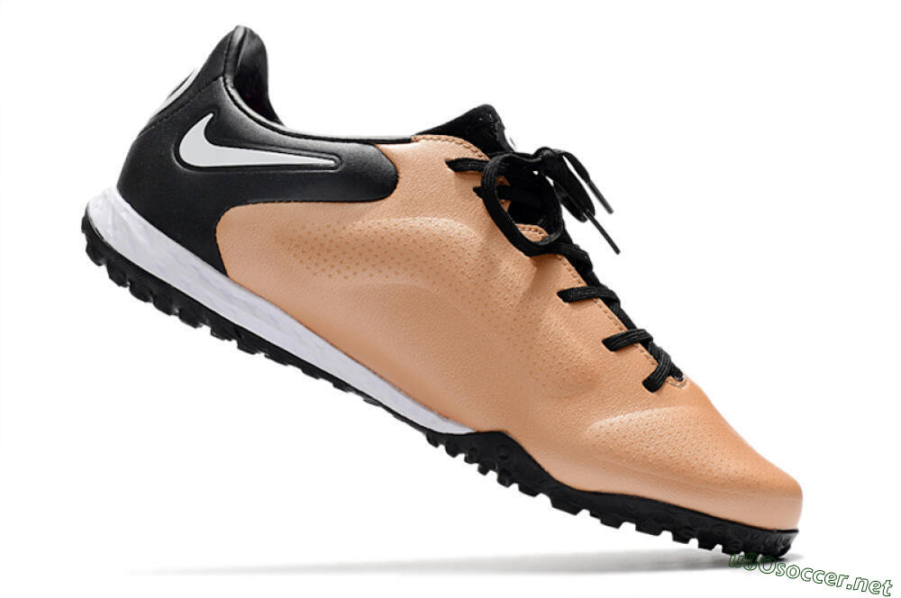 Men's Nike React Tiempo Legend 9 Pro TF Football Shoes - Gold/White/Black 4