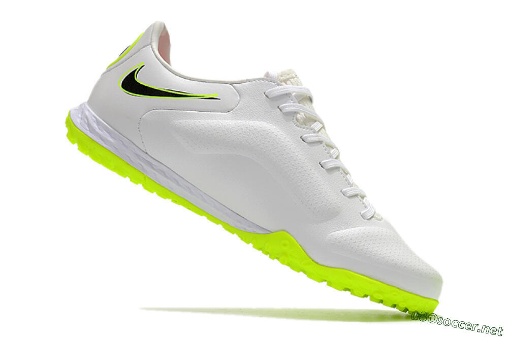 Men's Nike React Tiempo Legend 9 Pro TF Football Shoes - White/Yellow/Black 4