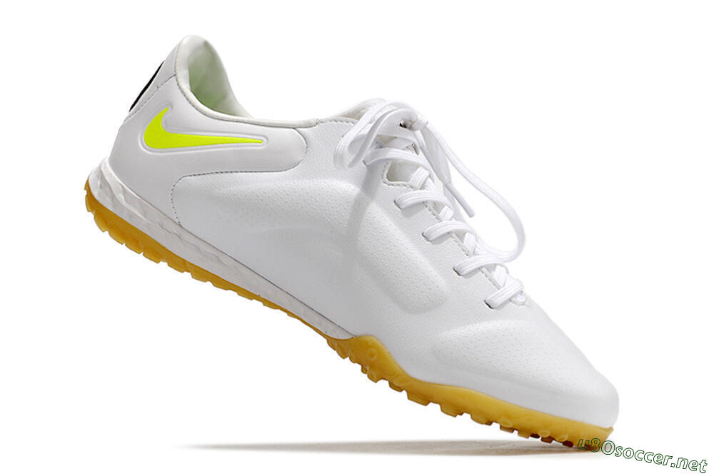 Men's Nike React Tiempo Legend 9 Pro TF Football Shoes - White/Black/Brown 4