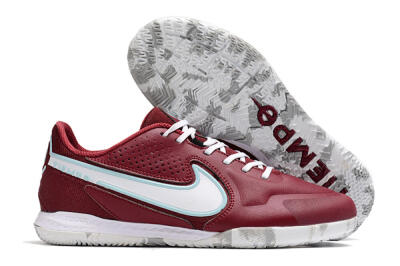 Men's Nike React Tiempo Legend 9 Pro IC Football Shoes - Red/White/Jade