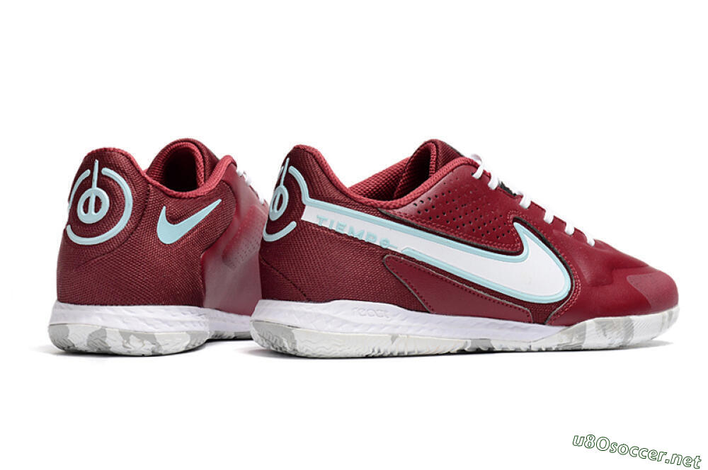 Men's Nike React Tiempo Legend 9 Pro IC Football Shoes - Red/White/Jade 6