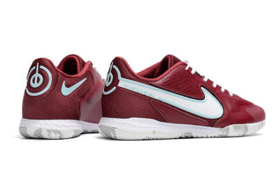 Men's Nike React Tiempo Legend 9 Pro IC Football Shoes - Red/White/Jade