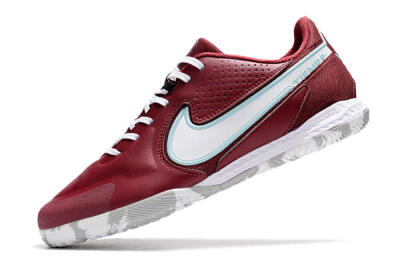 Men's Nike React Tiempo Legend 9 Pro IC Football Shoes - Red/White/Jade