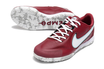 Men's Nike React Tiempo Legend 9 Pro IC Football Shoes - Red/White/Jade