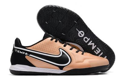 Men's Nike React Tiempo Legend 9 Pro IC Football Shoes - Gold/Black/White