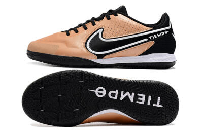 Men's Nike React Tiempo Legend 9 Pro IC Football Shoes - Gold/Black/White