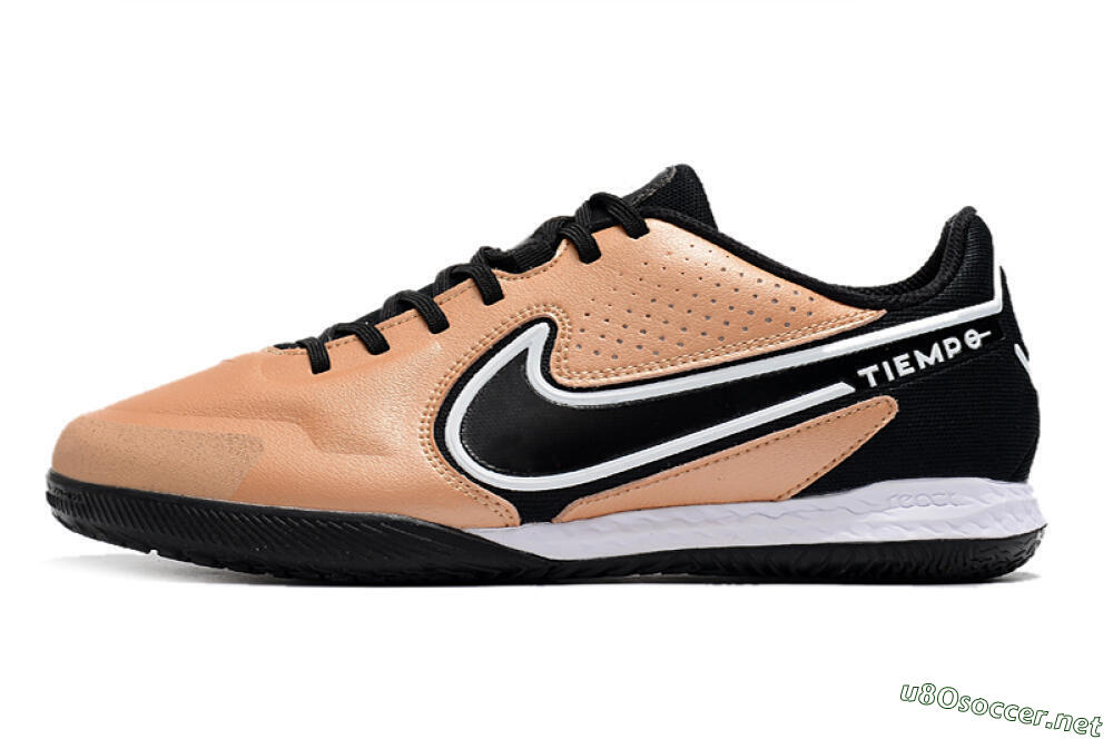 Men's Nike React Tiempo Legend 9 Pro IC Football Shoes - Gold/Black/White 0