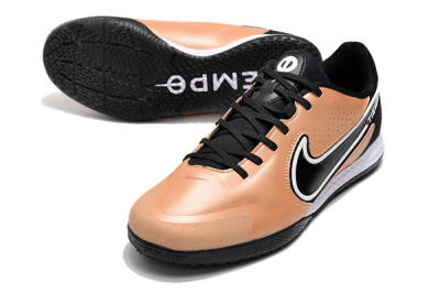 Men's Nike React Tiempo Legend 9 Pro IC Football Shoes - Gold/Black/White