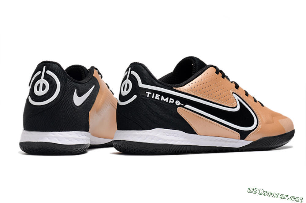 Men's Nike React Tiempo Legend 9 Pro IC Football Shoes - Gold/Black/White 6