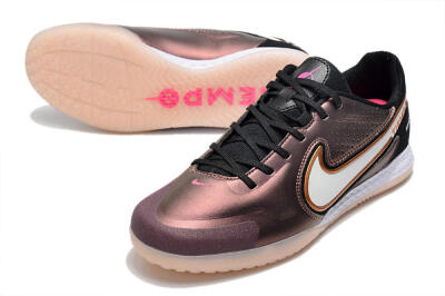 Men's Nike React Tiempo Legend 9 Pro IC Football Shoes - Gold/White/Black