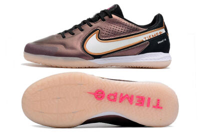 Men's Nike React Tiempo Legend 9 Pro IC Football Shoes - Gold/White/Black