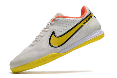 Men's Nike React Tiempo Legend 9 Pro IC Football Shoes - White/Black/Yellow
