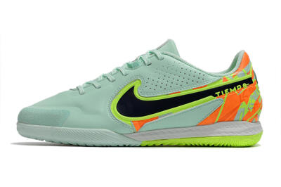 Men's Nike React Tiempo Legend 9 Pro IC Football Shoes - Jade/Black/Yellow/Red