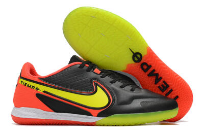 Men's Nike React Tiempo Legend 9 Pro IC Football Shoes - Black/Yellow/Red