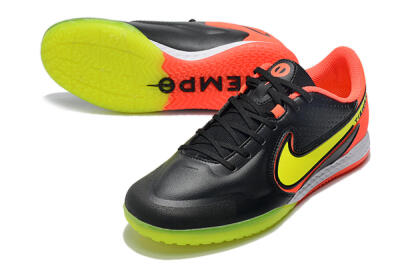 Men's Nike React Tiempo Legend 9 Pro IC Football Shoes - Black/Yellow/Red