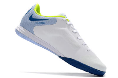 Men's Nike React Tiempo Legend 9 Pro IC Football Shoes - White/Blue/Yellow
