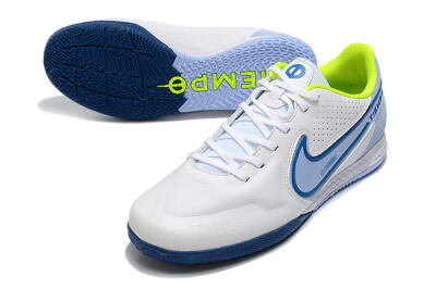 Men's Nike React Tiempo Legend 9 Pro IC Football Shoes - White/Blue/Yellow