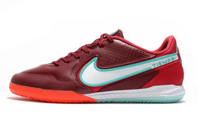 Men's Nike React Tiempo Legend 9 Pro IC Football Shoes - Red/Jade/White