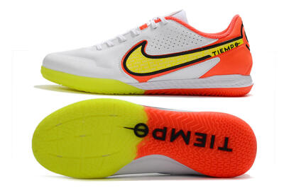 Men's Nike React Tiempo Legend 9 Pro IC Football Shoes - White/Yellow/Red