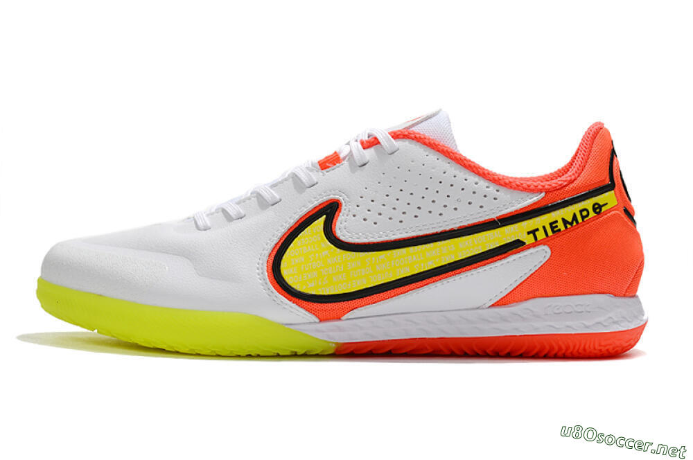 Men's Nike React Tiempo Legend 9 Pro IC Football Shoes - White/Yellow/Red 0