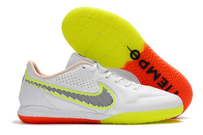 Men's Nike React Tiempo Legend 9 Pro IC Football Shoes - White/Black/Yellow/Red