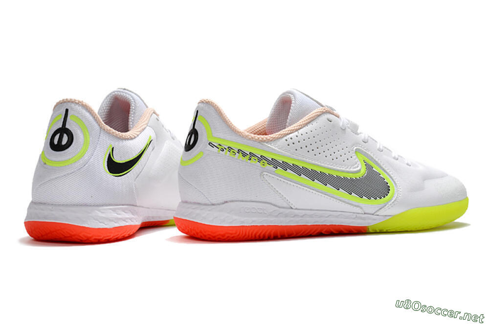 Men's Nike React Tiempo Legend 9 Pro IC Football Shoes - White/Black/Yellow/Red 6