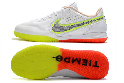 Men's Nike React Tiempo Legend 9 Pro IC Football Shoes - White/Black/Yellow/Red