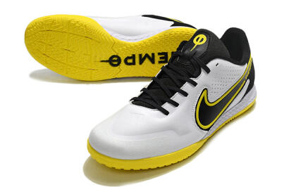 Men's Nike React Tiempo Legend 9 Pro IC Football Shoes - White/Yellow/Black