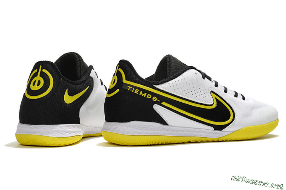 Men's Nike React Tiempo Legend 9 Pro IC Football Shoes - White/Yellow/Black 6