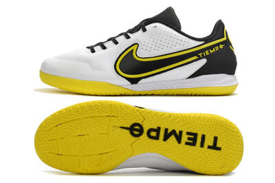 Men's Nike React Tiempo Legend 9 Pro IC Football Shoes - White/Yellow/Black