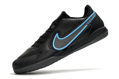 Men's Nike React Tiempo Legend 9 Pro IC Football Shoes - Black/Blue