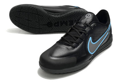 Men's Nike React Tiempo Legend 9 Pro IC Football Shoes - Black/Blue