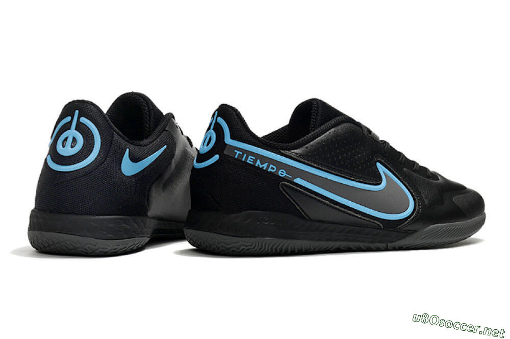 Men's Nike React Tiempo Legend 9 Pro IC Football Shoes - Black/Blue 6