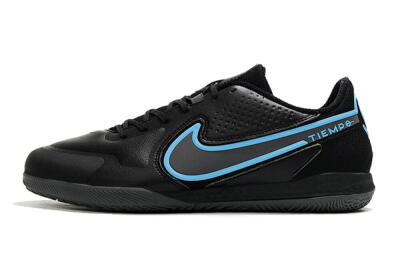 Men's Nike React Tiempo Legend 9 Pro IC Football Shoes - Black/Blue