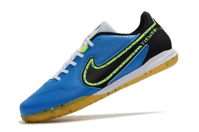 Men's Nike React Tiempo Legend 9 Pro IC Football Shoes - Blue/Yellow/Black