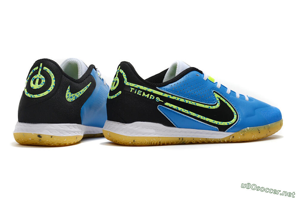 Men's Nike React Tiempo Legend 9 Pro IC Football Shoes - Blue/Yellow/Black 6