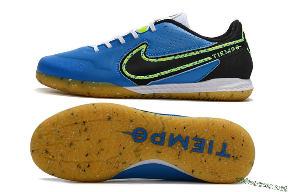 Men's Nike React Tiempo Legend 9 Pro IC Football Shoes - Blue/Yellow/Black 1