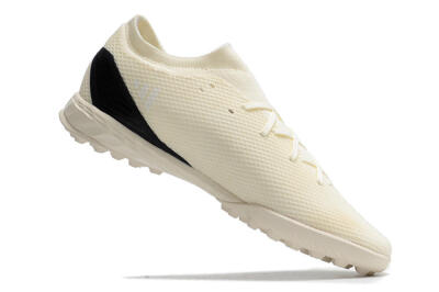 Men's Adidas X Speedportal.3 TF Football Shoes - Beige/White/Black