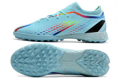 Men's Adidas X Speedportal.3 TF Football Shoes - Jade/Red/Yellow/Blue