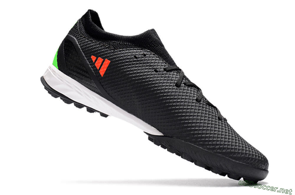 Men's Adidas X Speedportal.3 TF Football Shoes - Black/Red/White 4