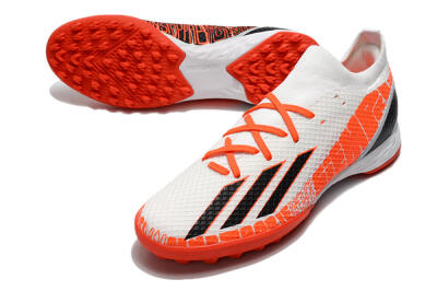 Men's Adidas X Speedportal.3 TF Football Shoes - White/Black/Red
