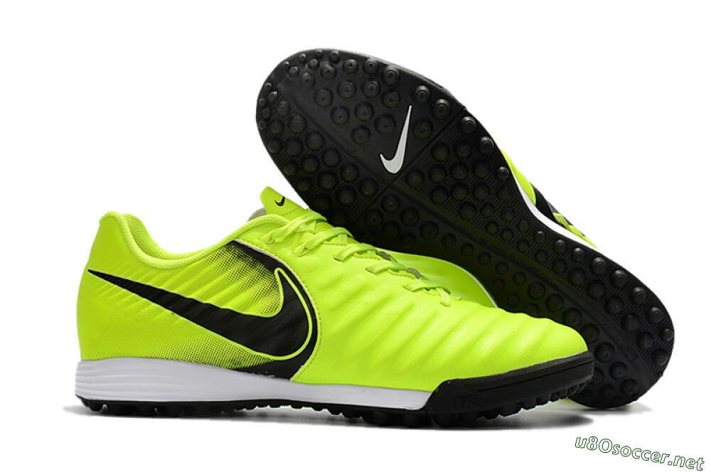 Men's Nike Tiempox Ligera IV TF Football Shoes - Yellow/Black/White 2