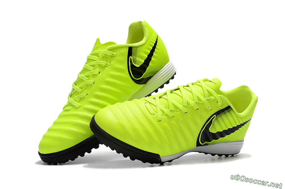 Men's Nike Tiempox Ligera IV TF Football Shoes - Yellow/Black/White 6