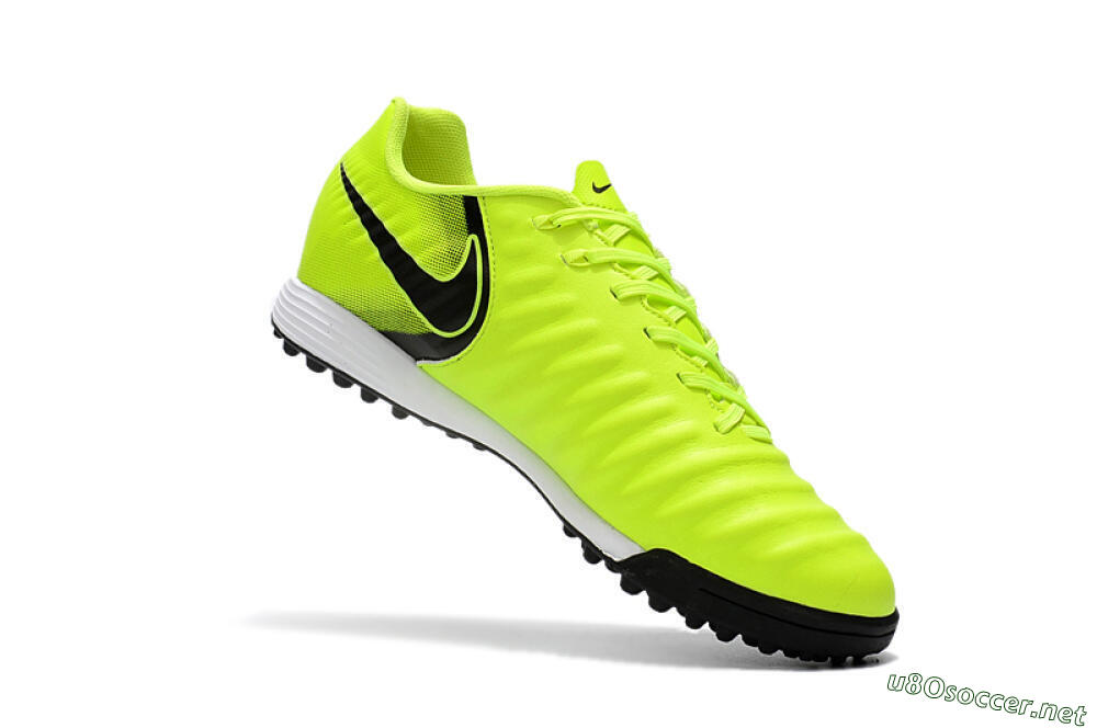 Men's Nike Tiempox Ligera IV TF Football Shoes - Yellow/Black/White 7