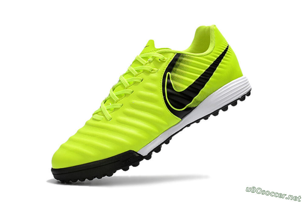 Men's Nike Tiempox Ligera IV TF Football Shoes - Yellow/Black/White 8