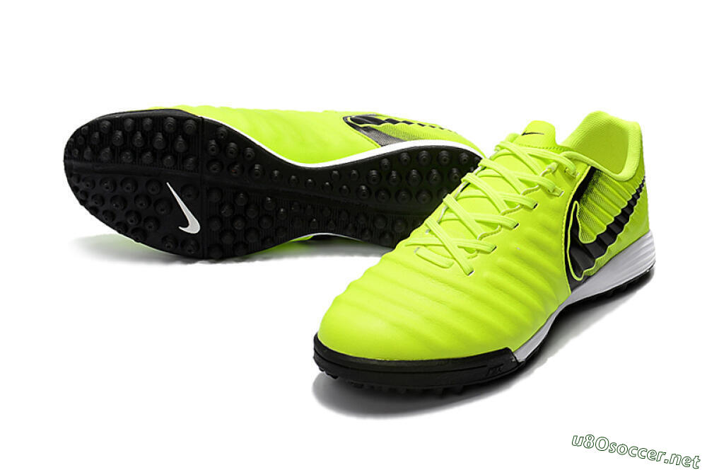 Men's Nike Tiempox Ligera IV TF Football Shoes - Yellow/Black/White 3