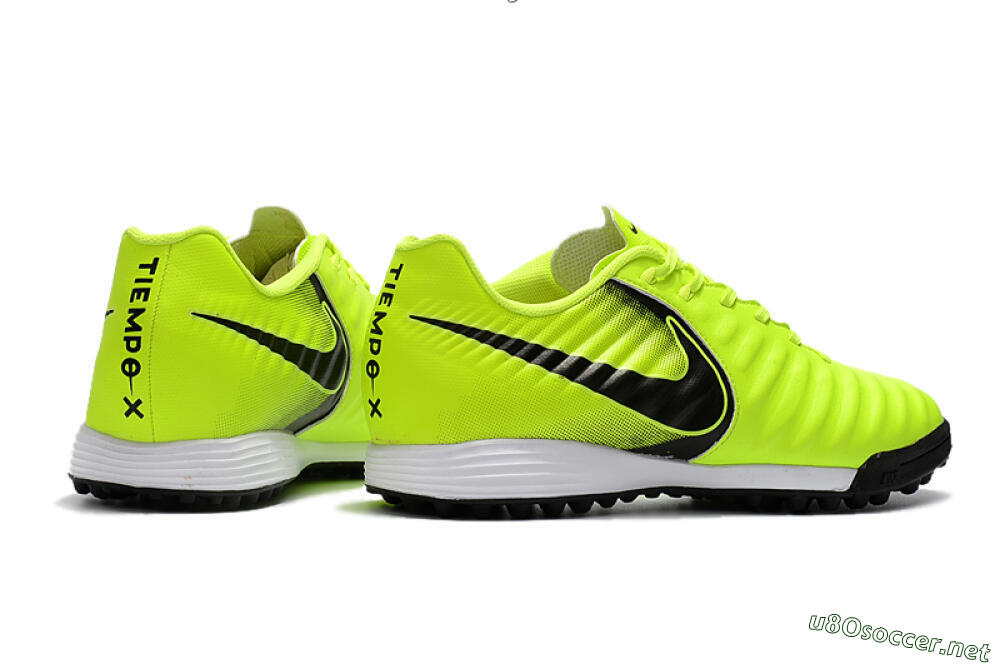 Men's Nike Tiempox Ligera IV TF Football Shoes - Yellow/Black/White 9