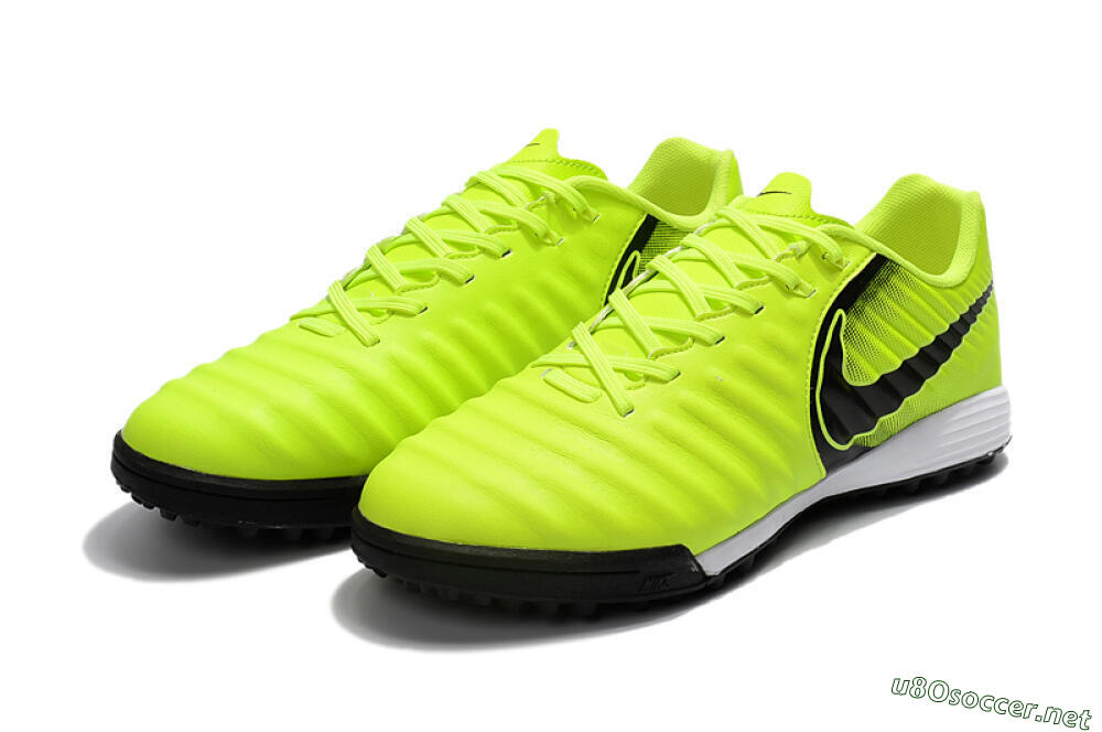 Men's Nike Tiempox Ligera IV TF Football Shoes - Yellow/Black/White 5