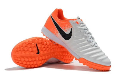 Men's Nike Tiempox Ligera IV TF Football Shoes - White/Black/Red